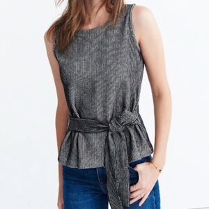 Madewell French Ribbed Tie tank S